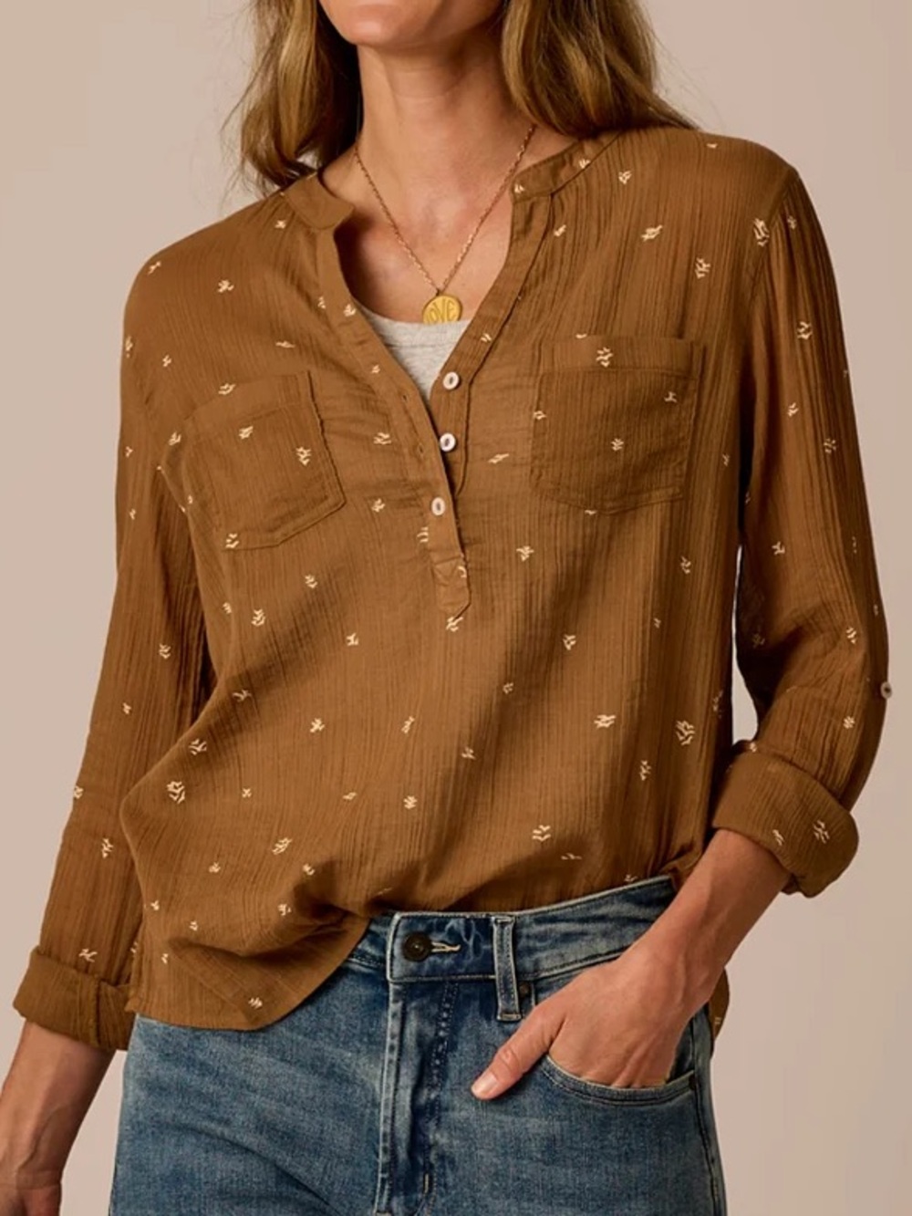Carve Designs Dylan Gauze Shirt NWT